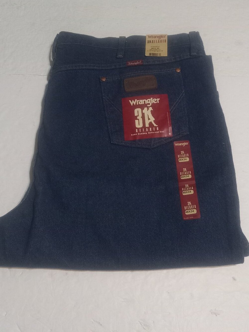 Wrangler Men's Cowboy Cut Relaxed Fit High Rise Jeans 31MWZPW 48x34 NWT